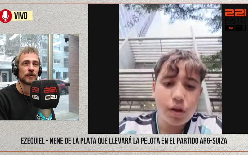 Ezequiel, el nene de La Plata que llevar&aacute; la pelota en Argentina - Suiza: "Nunca sent&iacute; algo igual"